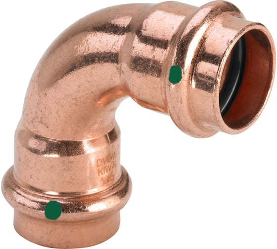 Изображение товара Отвод ViegaBB 90 Profipress, c SC-Contur, 18 мм, медь 291495