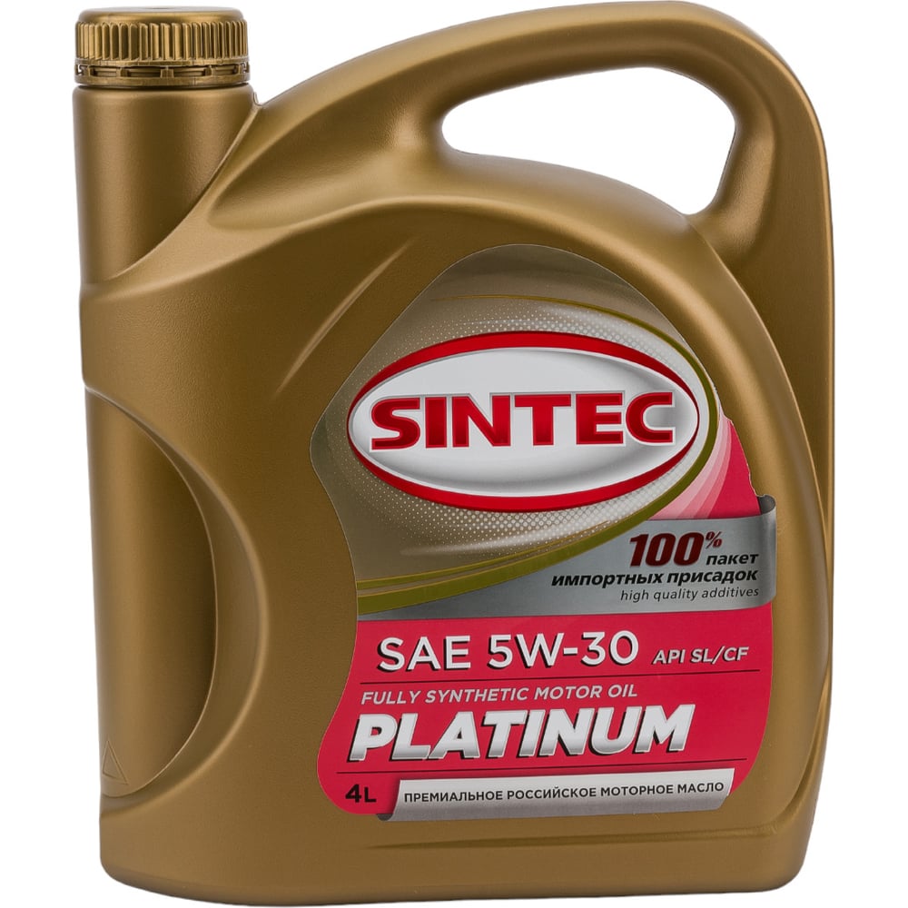 Масло синтетическое sintec platinum (4 л; 5w-30; sn/cf) обнинскоргсинтез 801939 - фото 1