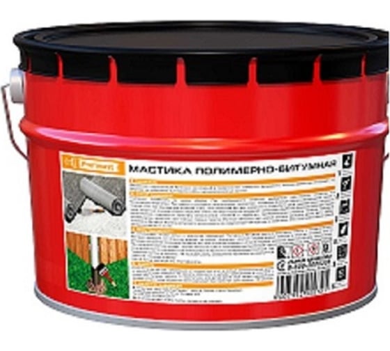 Изображение товара Полимерно-битумная мастика Profimast 10 л / 9 кг 4607952900721