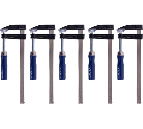 Изображение товара Набор струбцин KROFT f-обр. 50x200 мм 4 шт. 203105