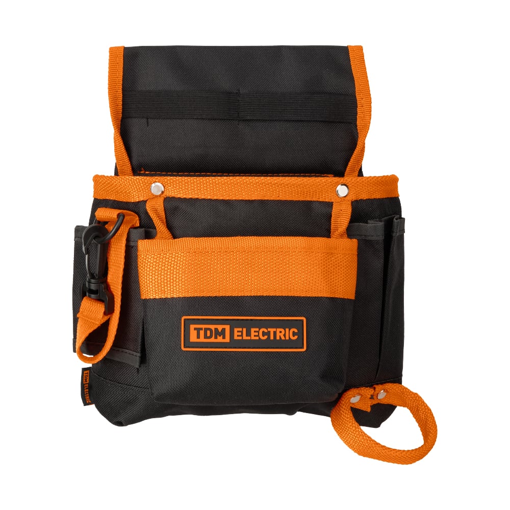 Изображение товара Сумка-пояс TDM ELECTRIC СПЭ-2 7 карманов нейлон черный оранжевый
