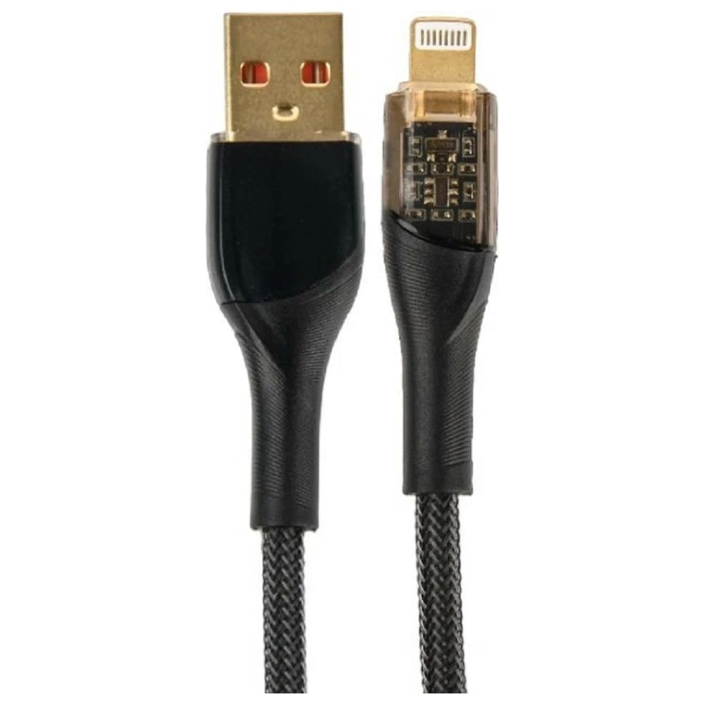 Изображение товара Кабель Perfeo USB А вилка - Lightning 1 м черный для зарядки и передачи данных