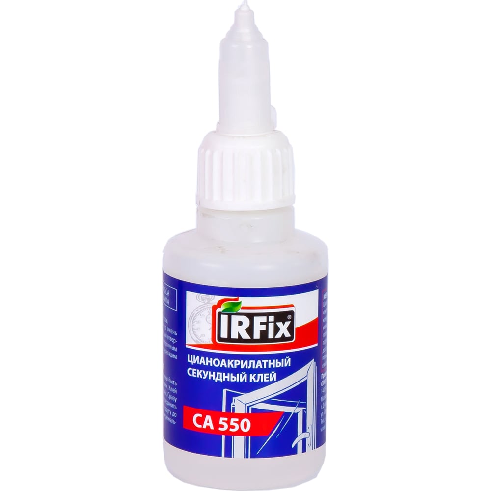 Изображение товара Цианоакрилатный секундный клей IRFIX CA 550 50г для пластиков, стекла и кожи