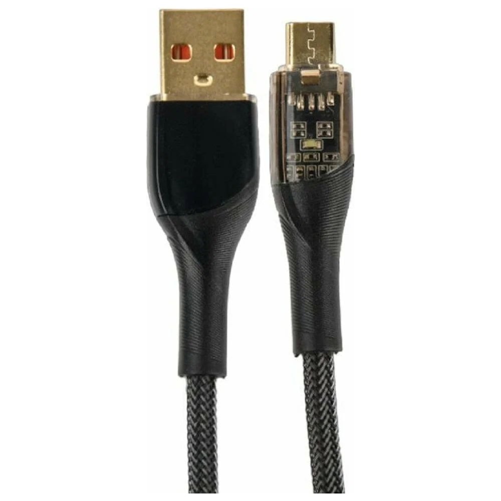 Изображение товара Кабель Perfeo USB А вилка - Micro USB вилка 1 м Черный для зарядки и передачи данных