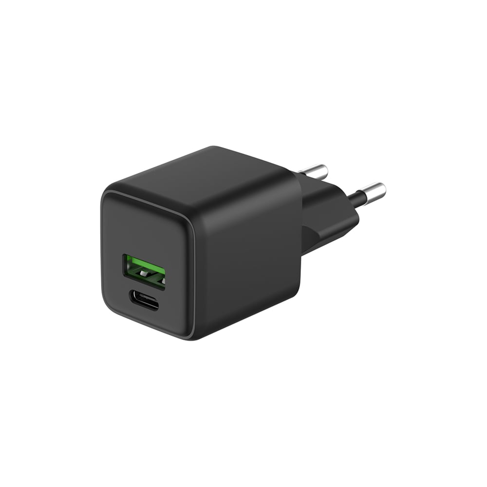 Изображение товара Сетевое зарядное устройство REXANT 20 Вт GaN USB-A и USB-C быстрое зарядное