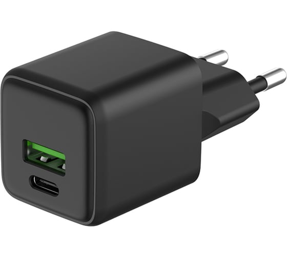 Изображение товара Сетевое зарядное устройство REXANT с портами USB-A и USB-C, 20Вт GaN 18-2202