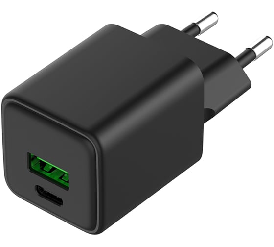 Изображение товара Сетевое зарядное устройство REXANT с портами USB-A и USB-C, 30Вт GaN 18-2204