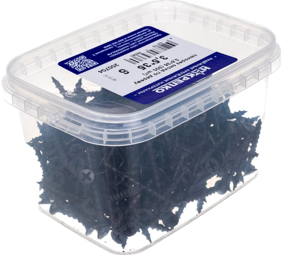 Изображение товара Саморез по дереву НАКРЕПКО оксид 3,5х35 300 шт 200704