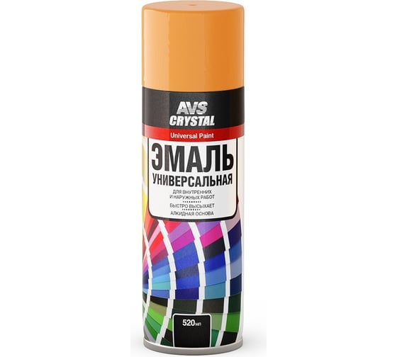 Изображение товара Эмаль универсальная алкидная Прохим "оранжевый" 520 мл (аэрозоль) AVS AVK-511 A07133S