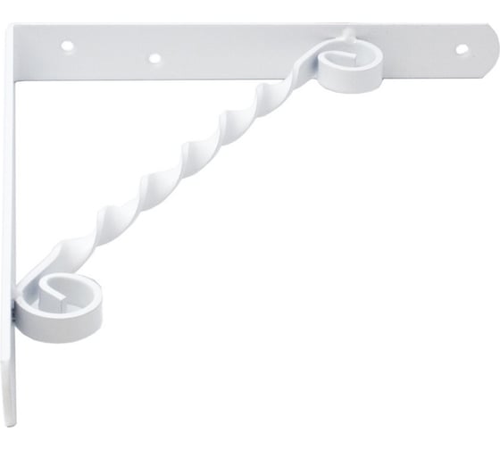 Изображение товара Кронштейн фигурный Дверной Страж 250x200 белый ДС74383