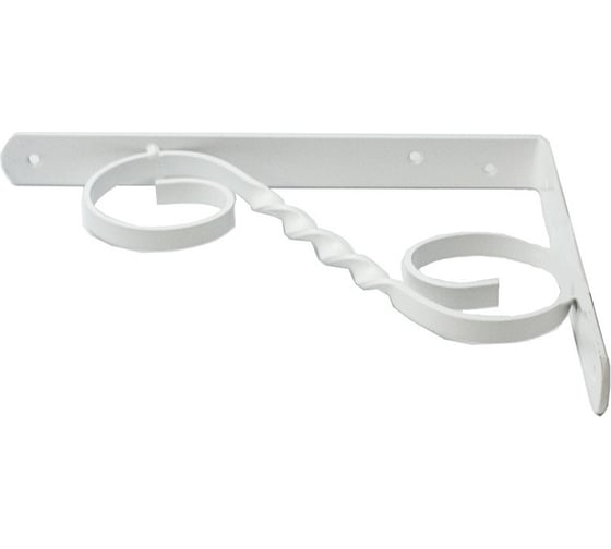 Изображение товара Кронштейн фигурный Дверной Страж 250x200 мод.3 белый ДС74391