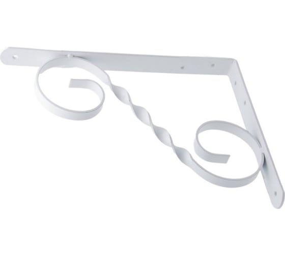 Изображение товара Кронштейн фигурный Дверной Страж 300x225 мод.3 белый ДС74403