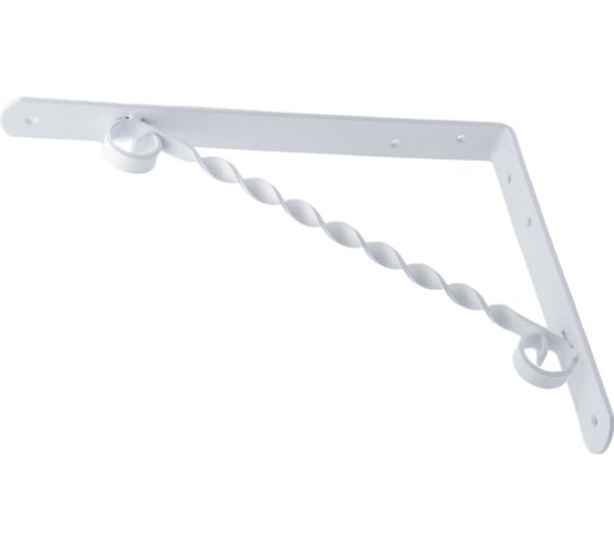 Изображение товара Кронштейн фигурный Дверной Страж 300x225 белый ДС74395