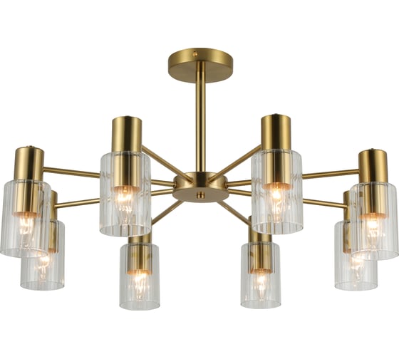 Изображение товара Потолочная люстра Schaffner Mostra 3490-8, цвет бронза. Освещение до 25 кв.м, мощность 320 Вт Mostra 3490-8 CU