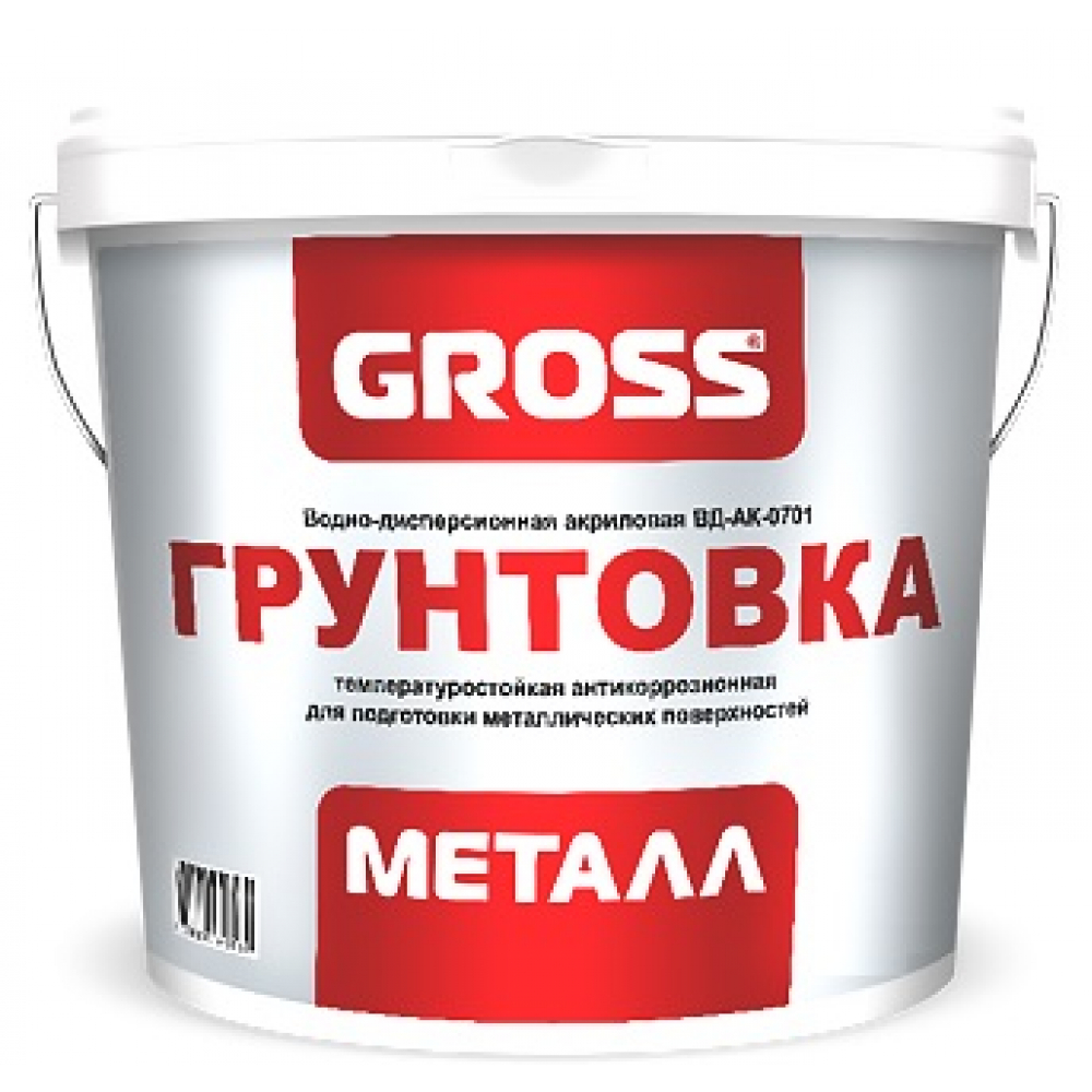 фото Грунтовка по металлу gross металл 4кг 4620002840082