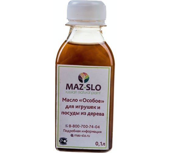 Изображение товара Масло для игрушек и посуды из дерева MAZ-SLO "Особое" цвет Палисандр, 100 мл 8064622