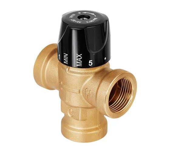 Изображение товара Термостатический смесительный клапан Hoobs DN20, 35-60С, Kvs 1.8 HB-03720-F5-1.8