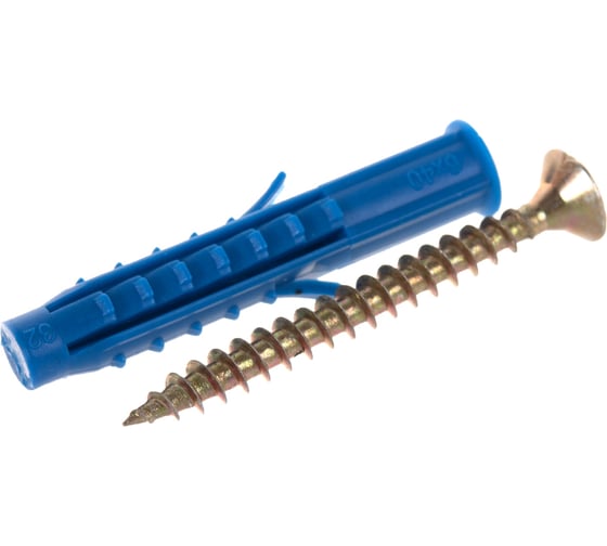 Изображение товара Дюбель с шурупом НАКРЕПКО 6х40 10шт 102306