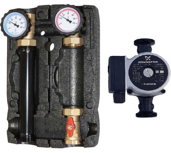 Изображение товара Насосная группа Hoobs DN25 1"вр х 1 1/2"нр, с насосом UPSO25-65 HB-21355N-G60