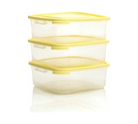 Изображение товара Комплект контейнеров ПОЛИМЕРБЫТ КАСКАД КВАДРО 3шт, 0.7л СВЧ 4364001