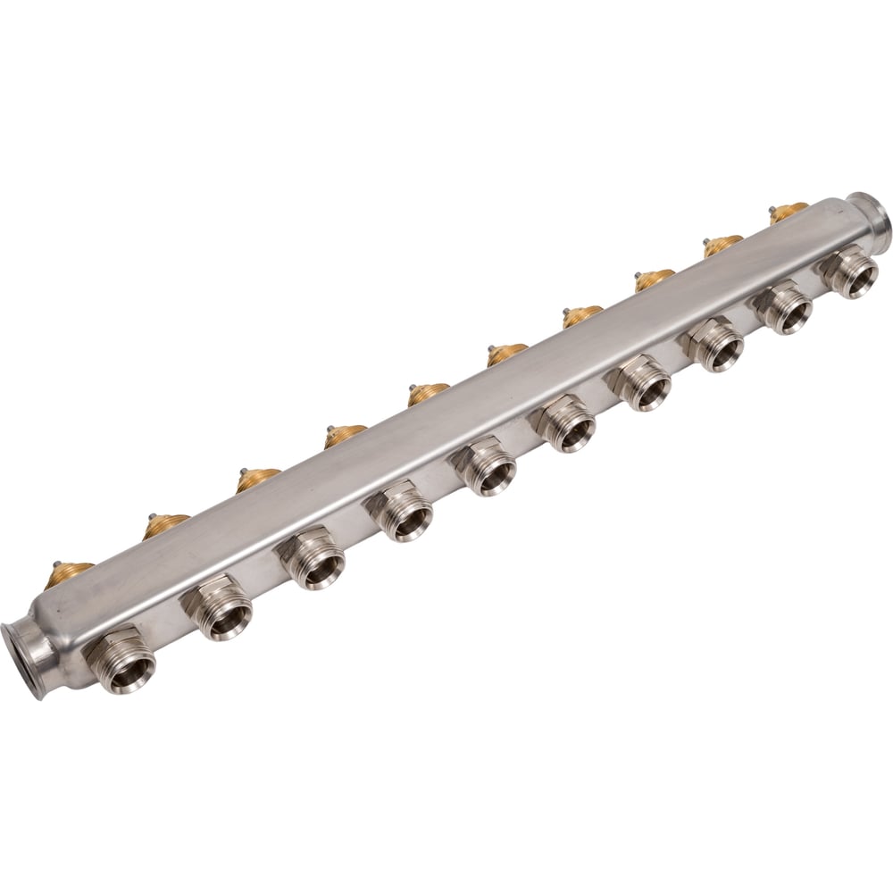 Изображение товара Коллектор Hoobs из нержавеющей стали с термостатическими клапанами 1x10 отводов