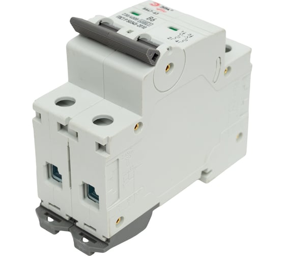 Изображение товара Автоматический выключатель ЭРА PRO VA632P06B4.5 ВА4763 2P 6А кривая B 4,5кА Б0059377