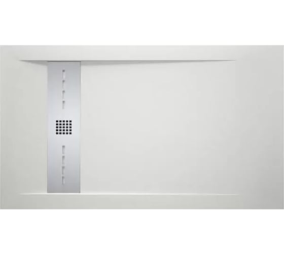 Изображение товара Поддон Aquanet 008 Delight NEW литьевой, 1200х800х30 мм, крышка из нерж, белый камень 00255442