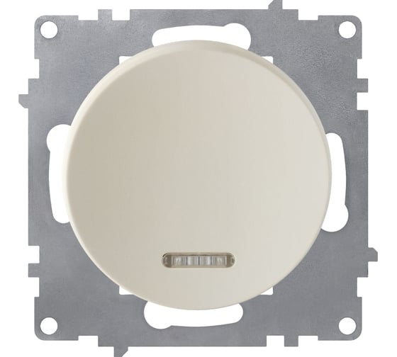 Изображение товара Одинарный выключатель с подсветкой OneKeyElectro, цвет бежевый 1E31701301 2172801