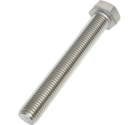 Изображение товара Болт Море-Метизов DIN 933 А2 M20x140 мм, 10 шт BOLT933A2M2014010M