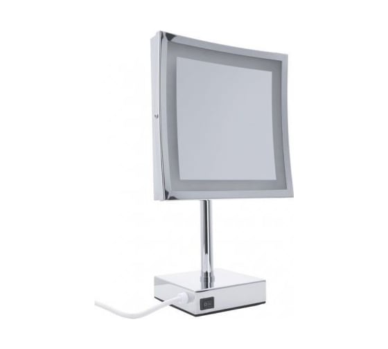 Изображение товара Косметическое зеркало Aquanet 2205D настольное, с LED подсветкой, квадратное, 21.5 см 00204515