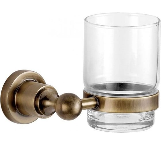 Изображение товара Стакан с держателем Aquanet 3884 стекло, латунь 00189265
