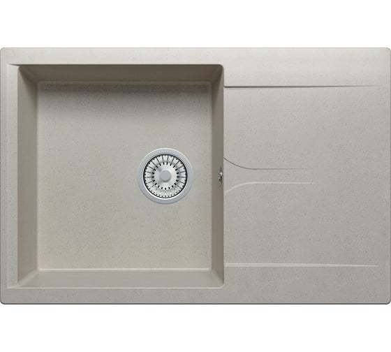 Изображение товара Кухонная мраморная мойка Polygran Gals-760 серый №14