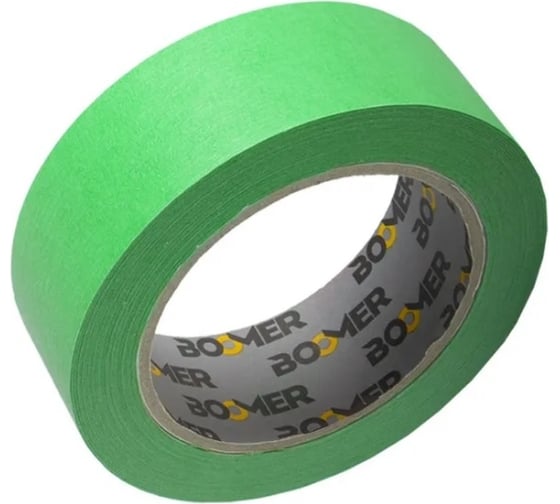 Изображение товара Лента маскирующая BOOMER 90С-30мин, зеленая, 38 ммx40 м 8090/38