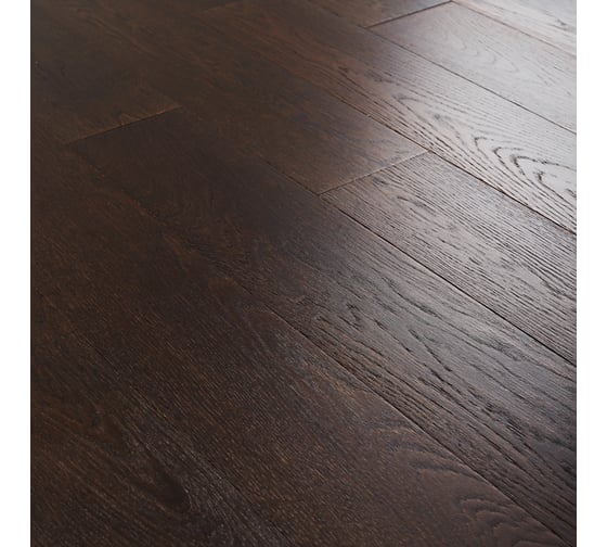 Изображение товара Инженерная доска ALLORO от 400 до 1500x155x13 мм, Дуб Натуральный Шоколадный лак, 1.86 кв.м 220938