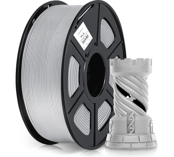 Изображение товара Пластик для принтера 3D Cactus CS-3D-PLA-1KG-SILVER PLA d1.75мм 1кг 1цв. 2011114