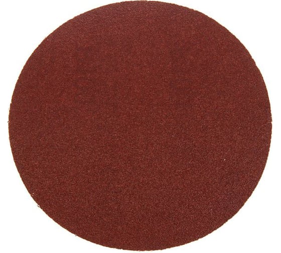 Изображение товара Круг абразивный шлифовальный под липучку (100 шт; 125 мм; Р100) ТУНДРА 1928251