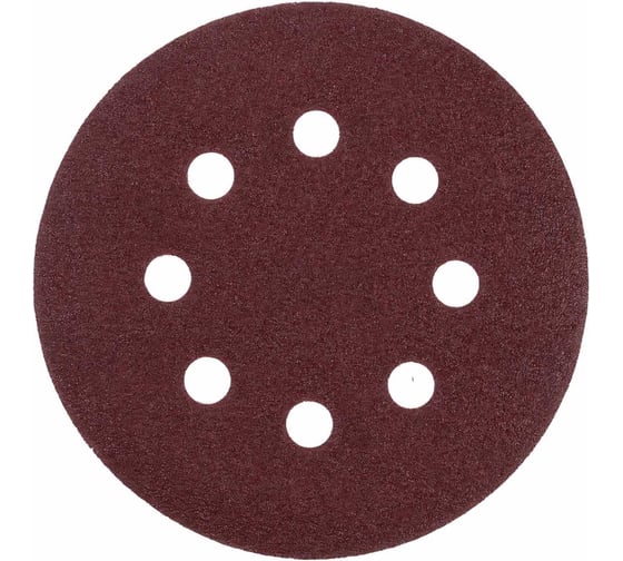 Изображение товара Круг абразивный шлифовальный перфорированный под липучку (10 шт; 125 мм; Р40) ТУНДРА 2603073