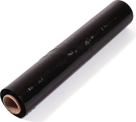 Изображение товара Стрейч пленка первый сорт ПАКПОЛИМЕР черная 500мм 1200гр 23мкм