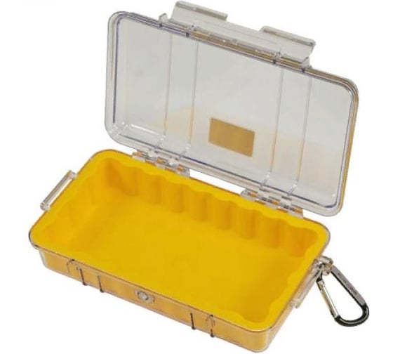 Изображение товара Защитный кейс Pelican 1060 желтый с прозрачной крышкой 1060-027-100E