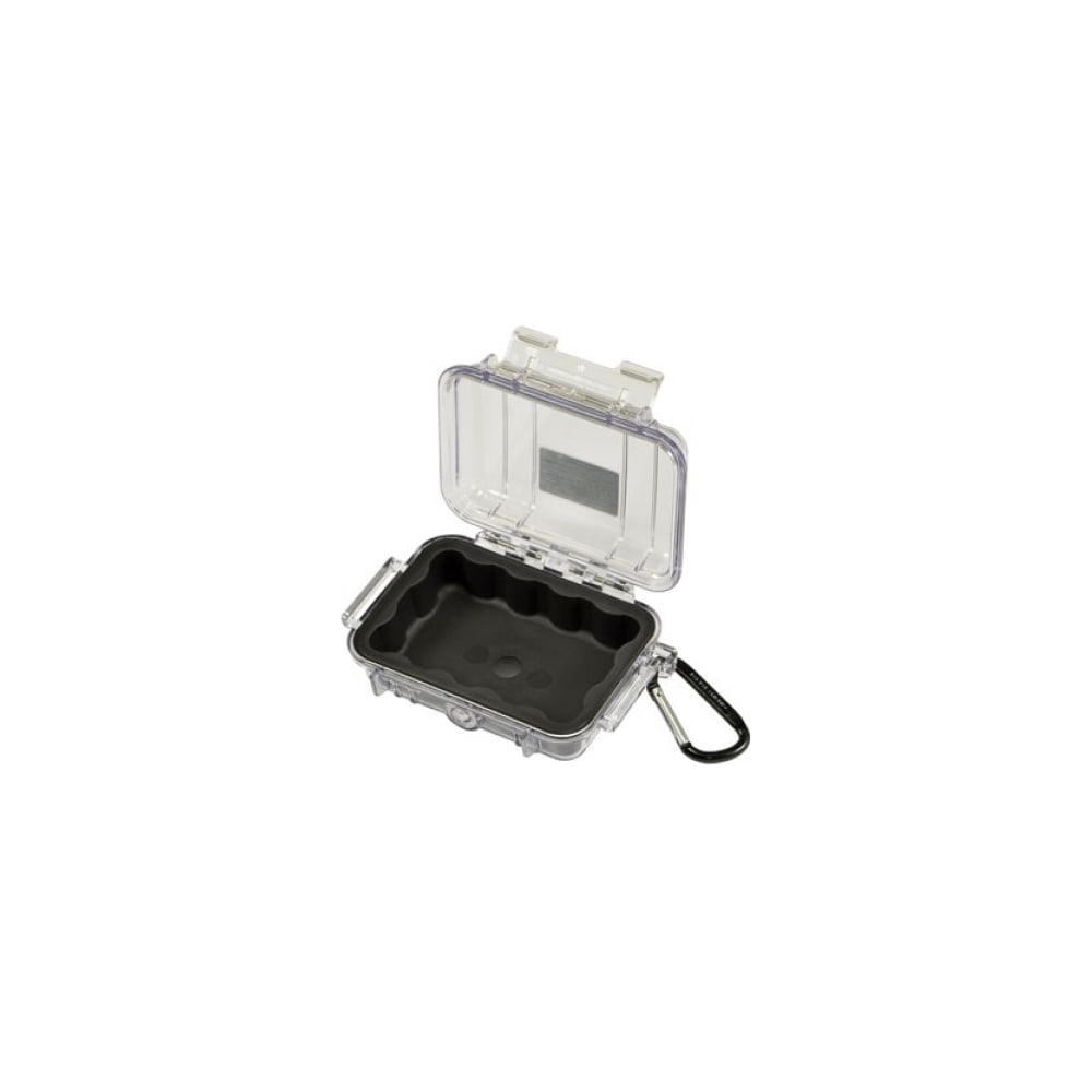 Защитный кейс Pelican 1010 черный с прозрачной крышкой 1010-025-100E