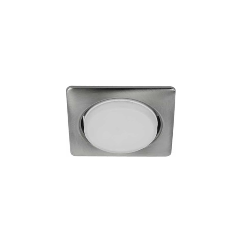 Изображение товара Современный квадратный светильник под лампу Gx53 Никель ЭРА KL71 SN