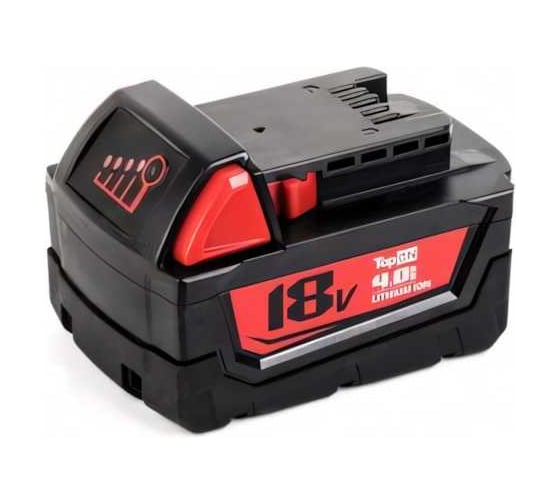 Изображение товара Аккумулятор для Milwaukee TopOn 18V 4.0 Ah Li-Ion PN: 48-11-1811 TOP-MIL-18-4.0