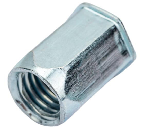 Изображение товара Заклепка-гайка ЦКИ М12х24 мм, плоская, уменьшенная, шестигранная, СТ. Ц, под пакет 1.0-4.0 мм, 10 шт. 7755207