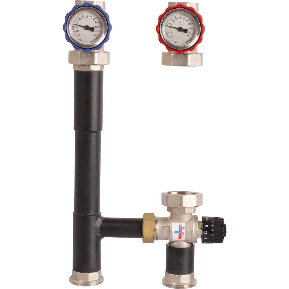 Изображение товара Насосная группа ROMMER с термостатическим смесительным клапаном RDG-0002-012503