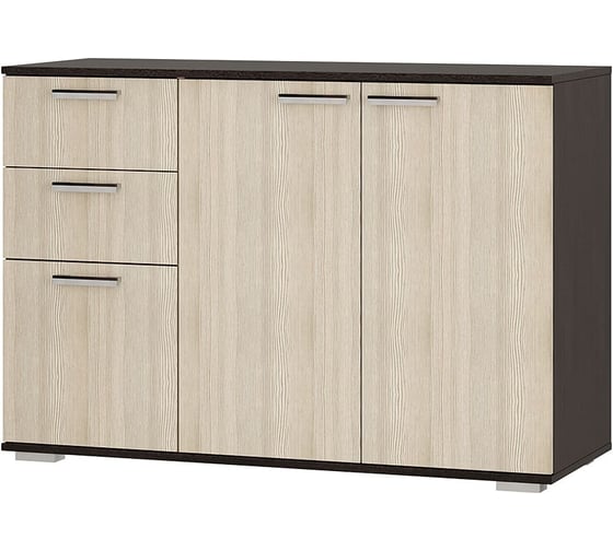 Изображение товара Комод длинный Арника Стандарт 3 NEW, венге/лоредо Т0018453