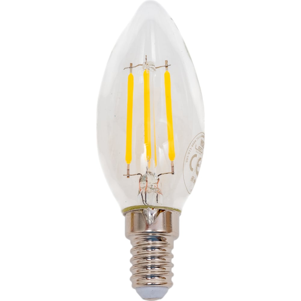 Изображение товара Светодиодная филаментная лампа HOROZ ELECTRIC FILAMENT CANDLE-4 4W 4200K E14 220-240V 001-013-0004 HRZ00002158
