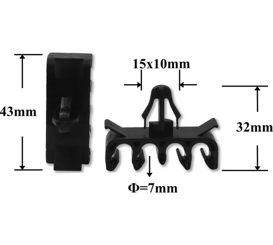 Изображение товара Автокрепеж для Lexus Toyota 10 шт 9094901D16 КрепАвто 1017