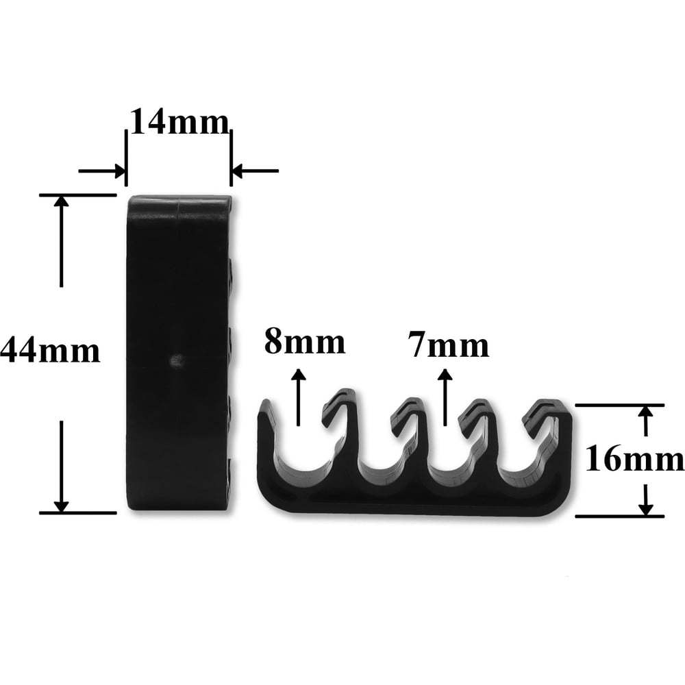 Изображение товара Автокрепеж для Lexus и Toyota 10 шт пластиковый черный 15.9 мм