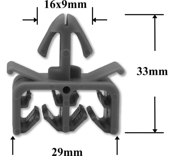 Изображение товара Автокрепеж для Lexus Toyota 10 шт 9094901C06, 6339926050 КрепАвто 1011