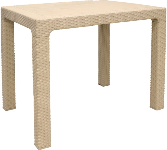 Изображение товара Стол квадратный HENIVER RATTAN 90x90 см, бежевый SPT-R003 беж